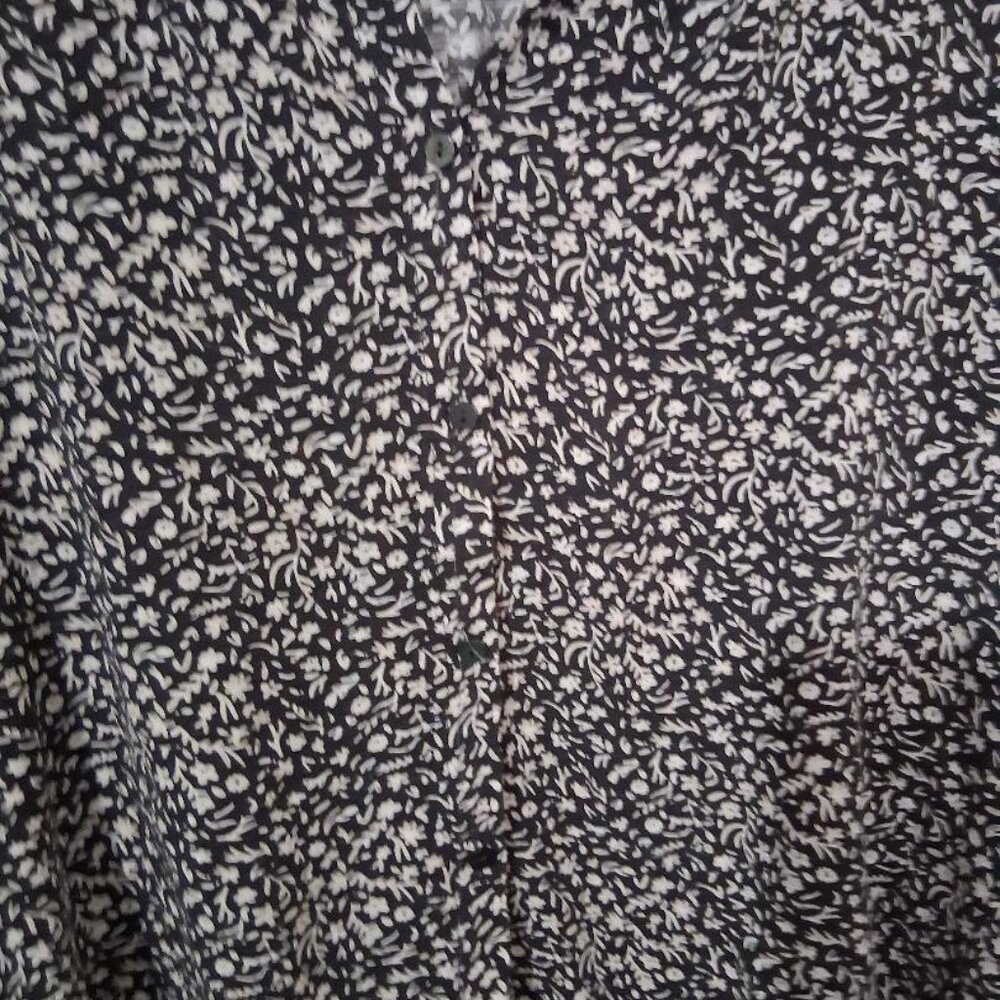 Universal Thread Button-Down Shirt, Black/White, … - image 4